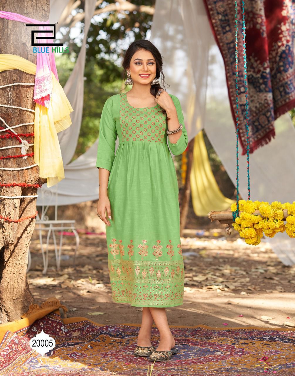 Blue Hills Trend 20 New Designer Regular Wear Rayon Printed Kurti Collection